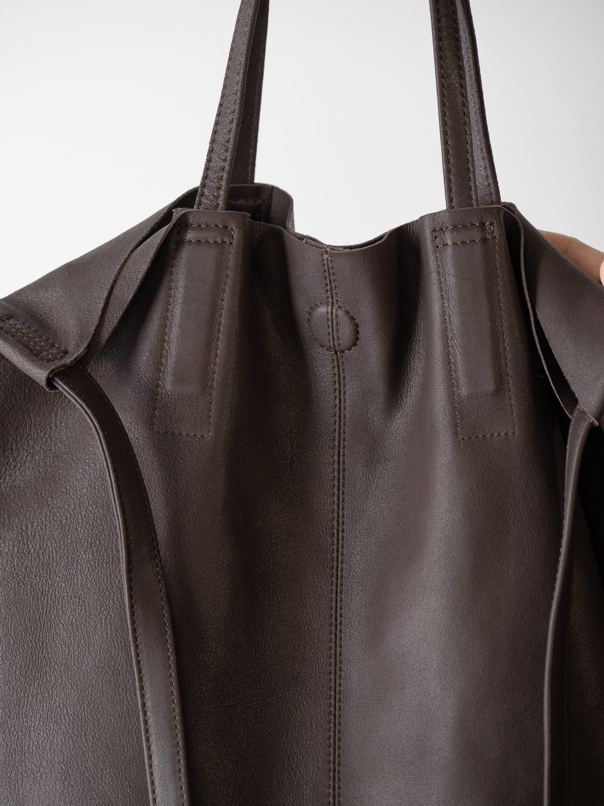 Morphée / 3WAY MEDIUM TOTE Size M -DARK CHOCO – and father