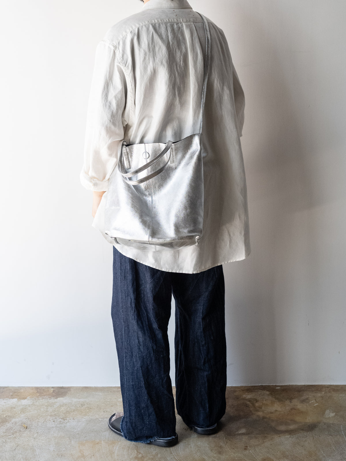 Morphée / 3WAY MEDIUM TOTE Size M -SILVER – and father