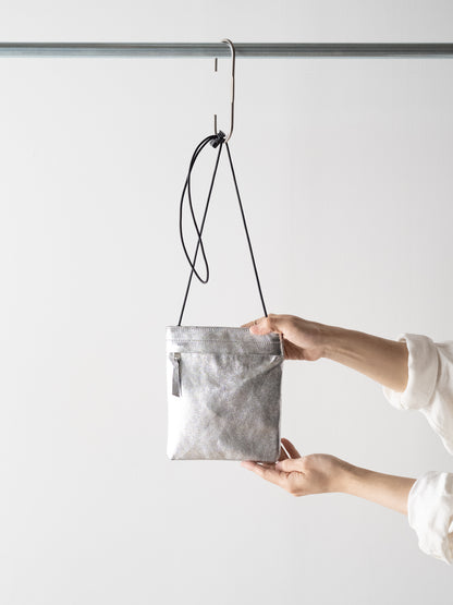 Morphée / MINI SHOULDER POUCH -SILVER