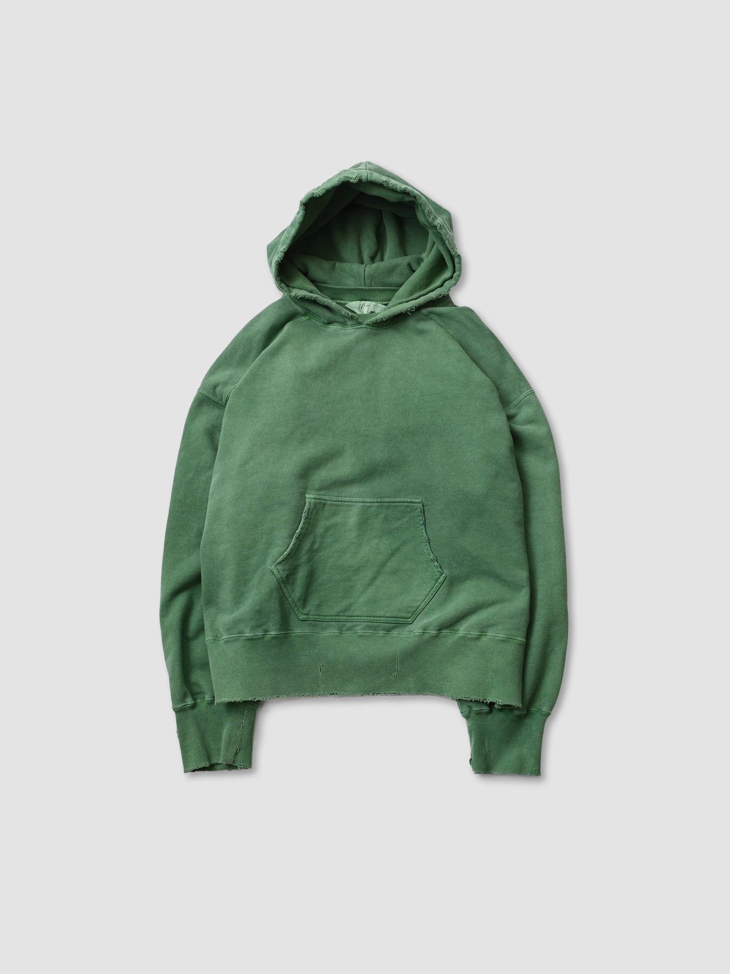 ANCELLM / DAMAGE HOODIE -GREEN