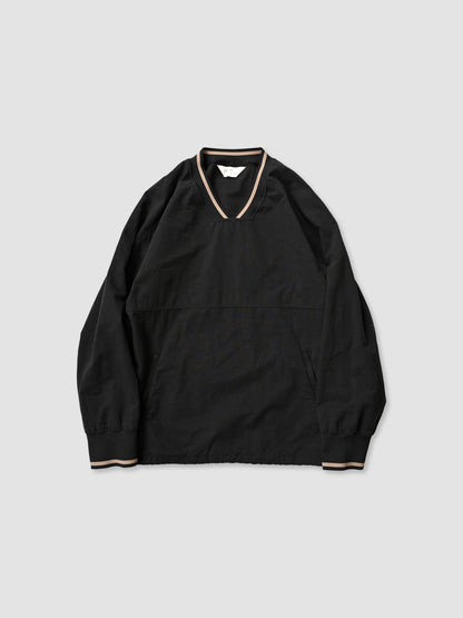 ANCELLM / C/N PULLOVER SHIRT -BLACK