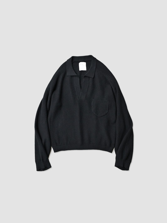 ANCELLM / SKIPPER KNIT -BLACK