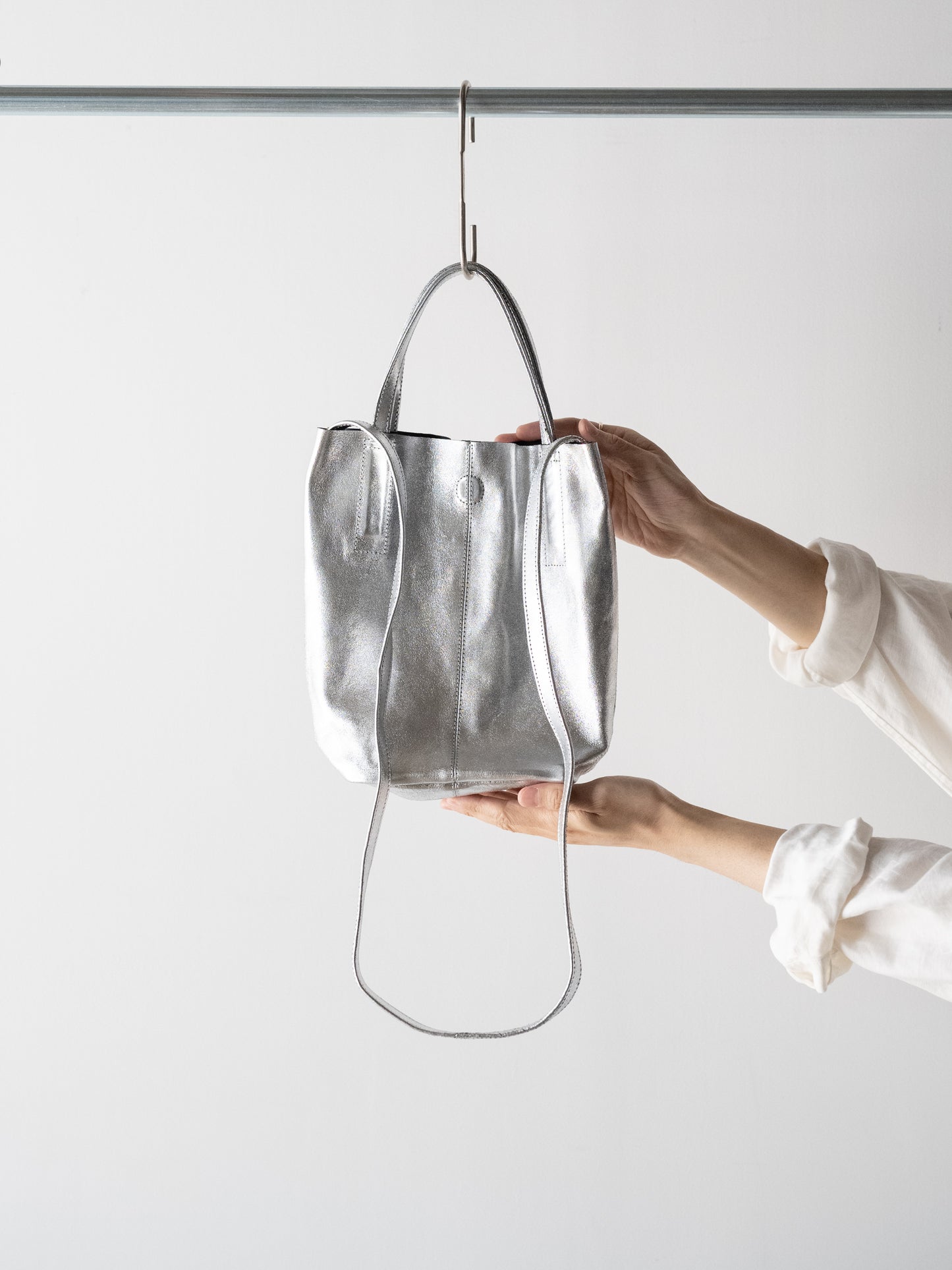 Morphée / 2WAY SMALL TOTE Size S -SILVER
