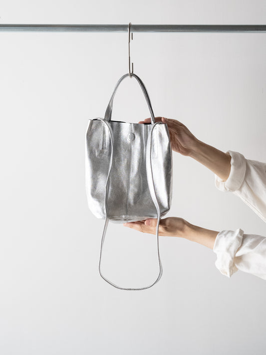 Morphée / 2WAY SMALL TOTE Size S -SILVER