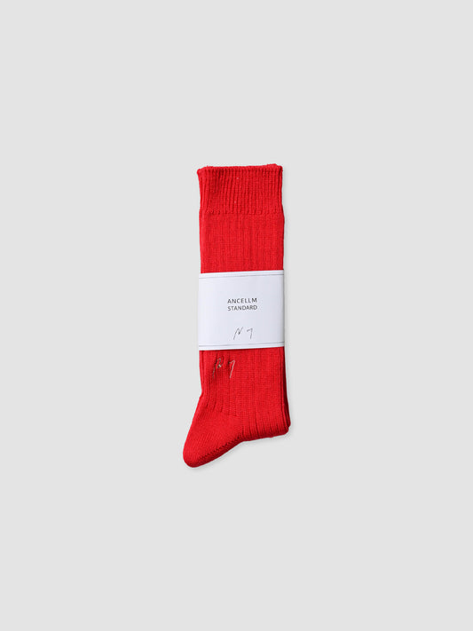 ANCELLM / LOOSE SOCKS -RED