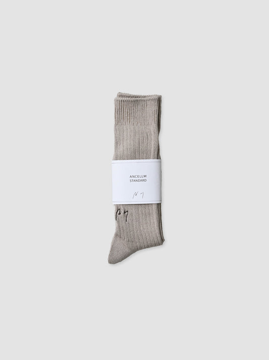 ANCELLM / LOOSE SOCKS -BEIGE