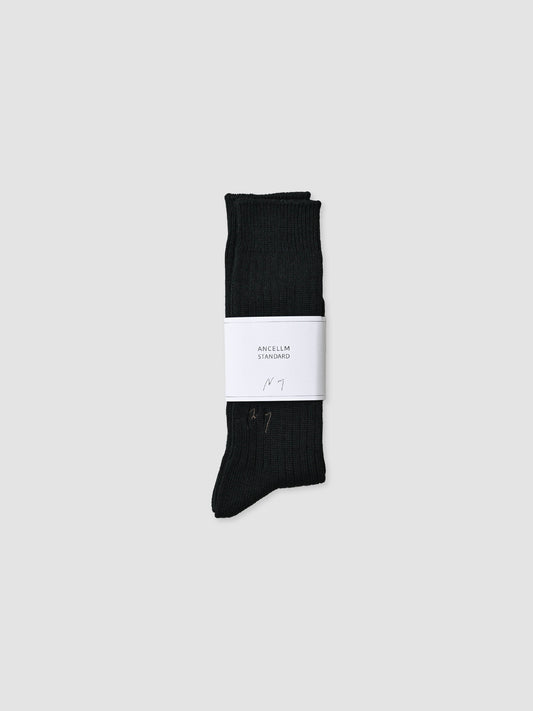 ANCELLM / LOOSE SOCKS -BLACK