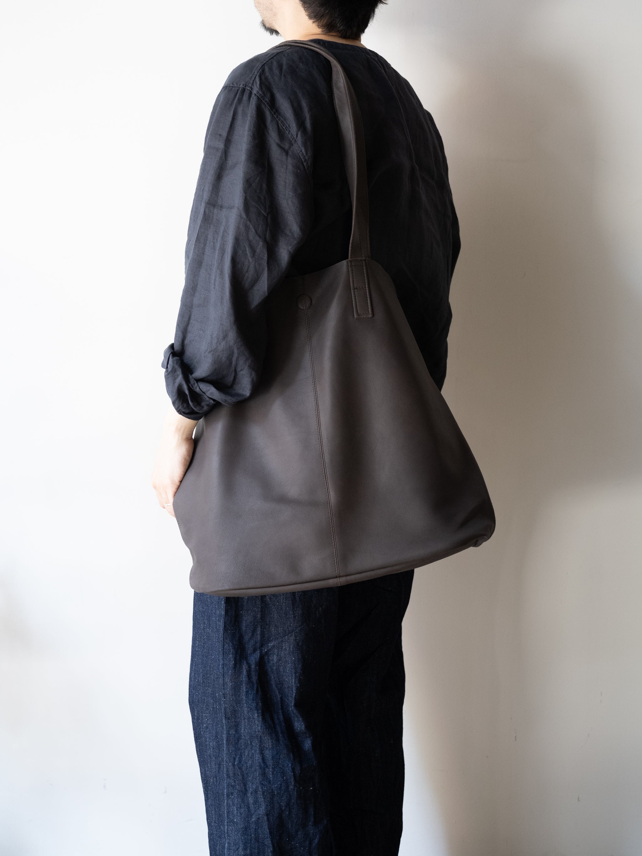 Morphée / BIG TOTE TYPE3 Size XL -DARK CHOCO – and father
