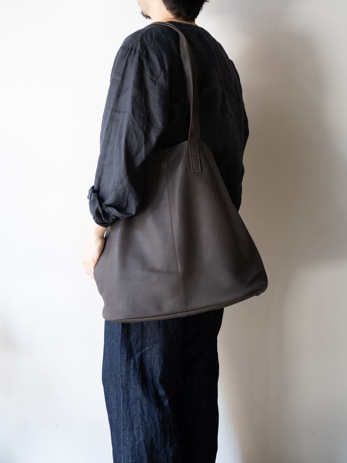 Morphée / BIG TOTE TYPE3 Size XL -DARK CHOCO – and father