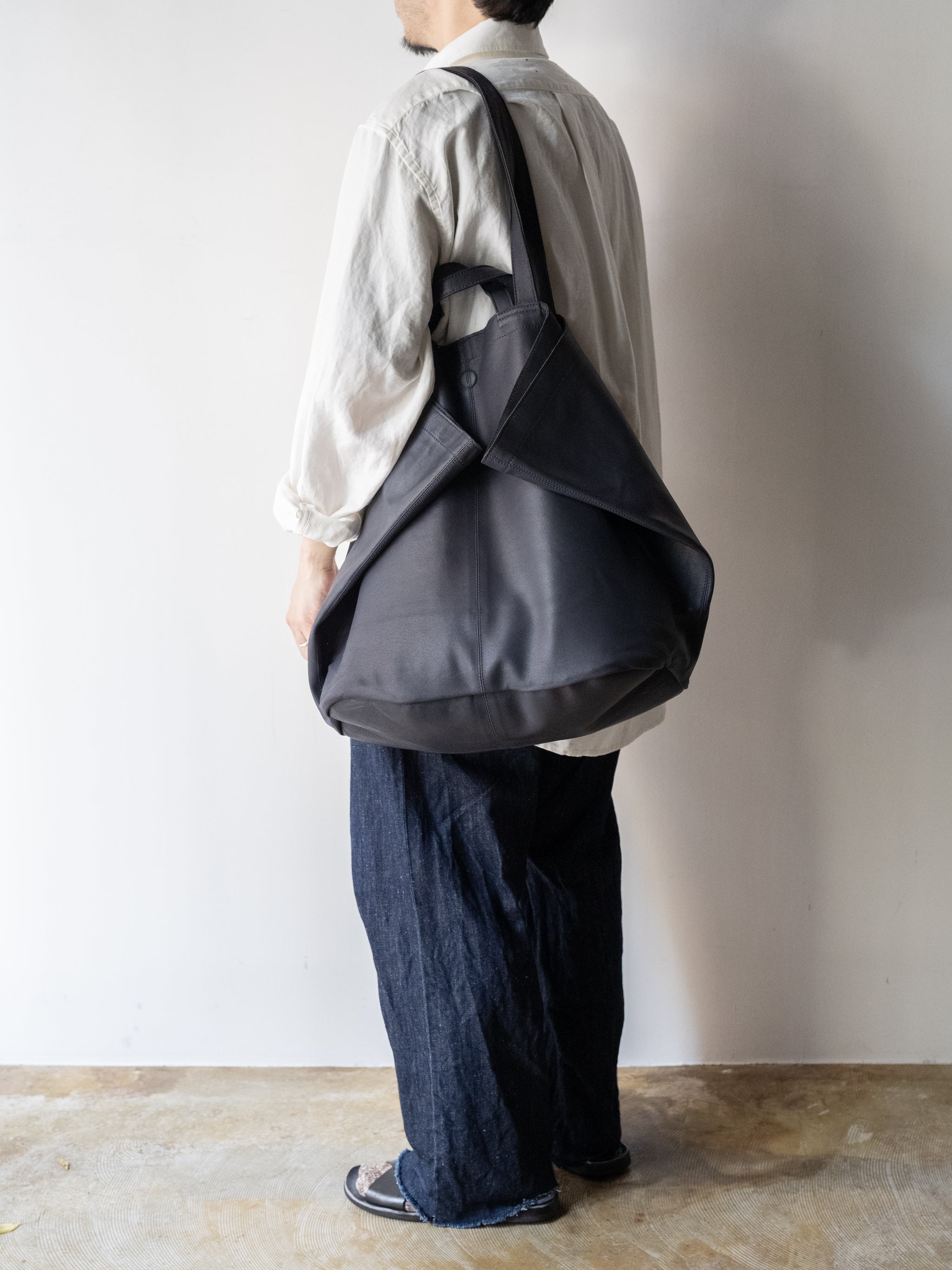 Morphée / DOUBLE TOTE Size XXL -NAVY – and father
